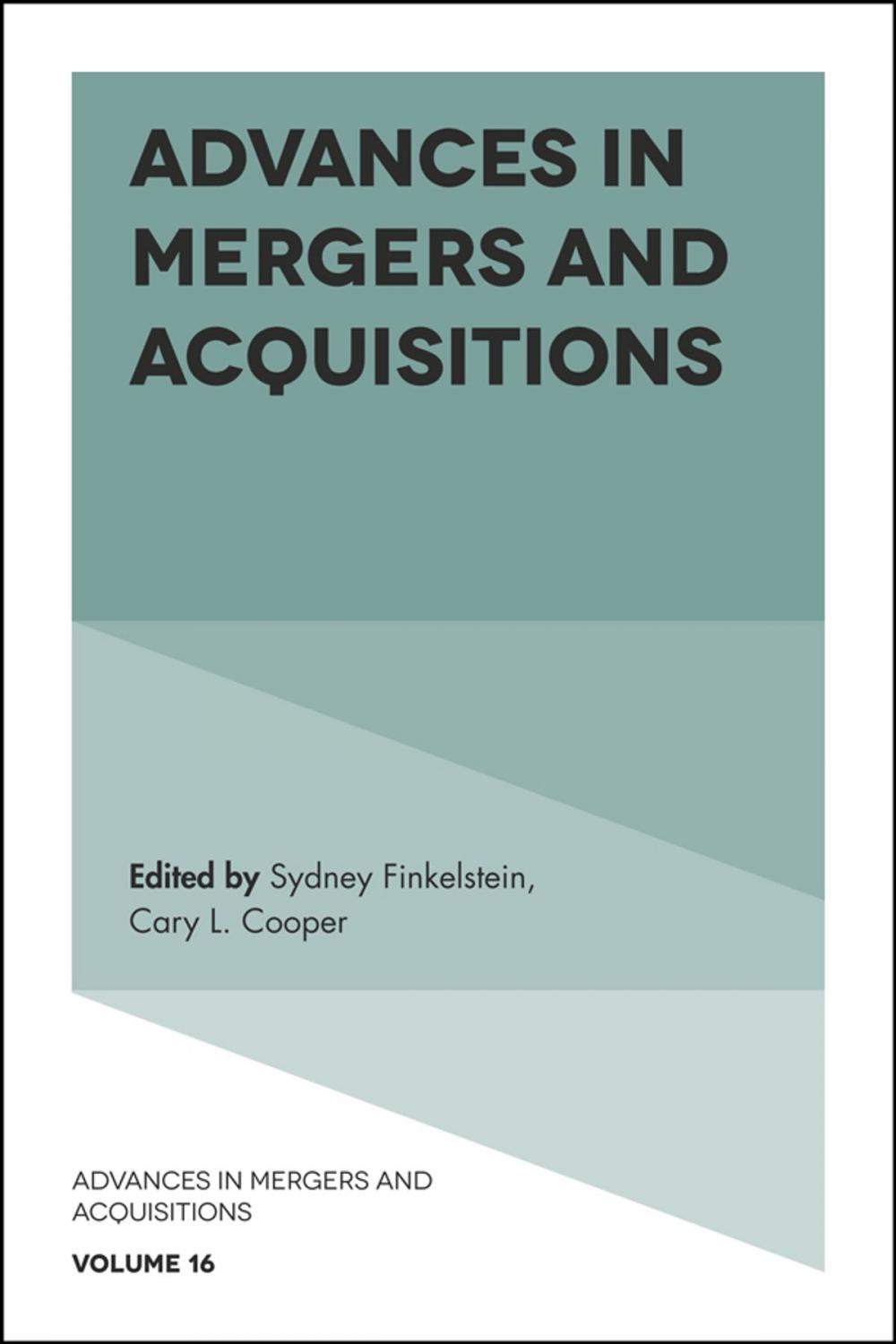 Big bigCover of Advances in Mergers and Acquisitions