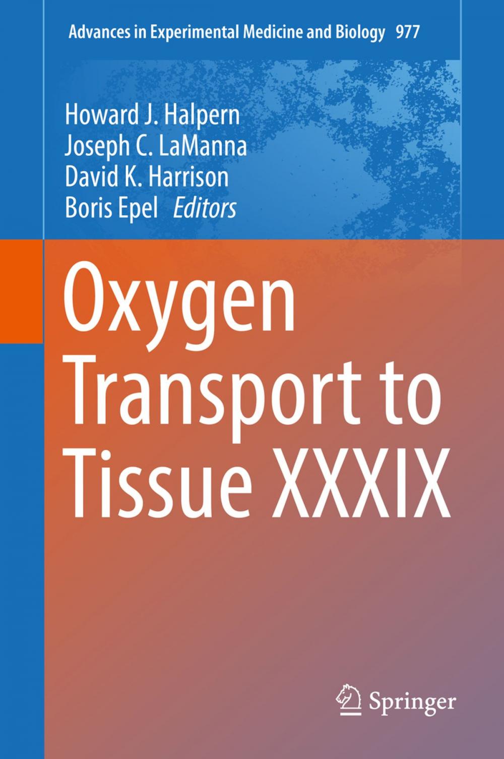 Big bigCover of Oxygen Transport to Tissue XXXIX