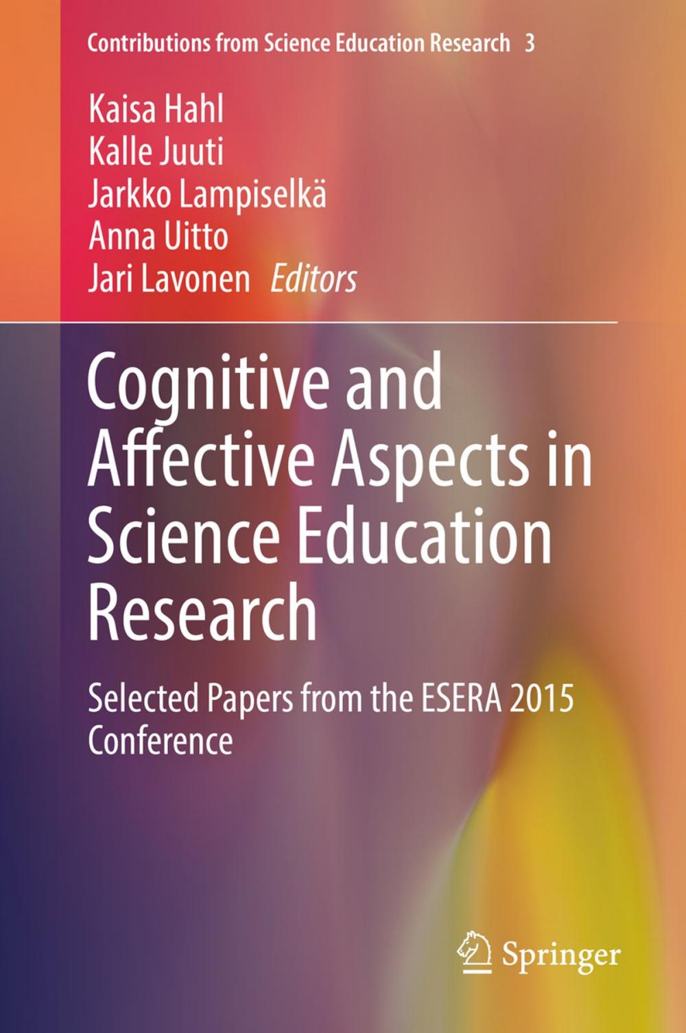 Big bigCover of Cognitive and Affective Aspects in Science Education Research