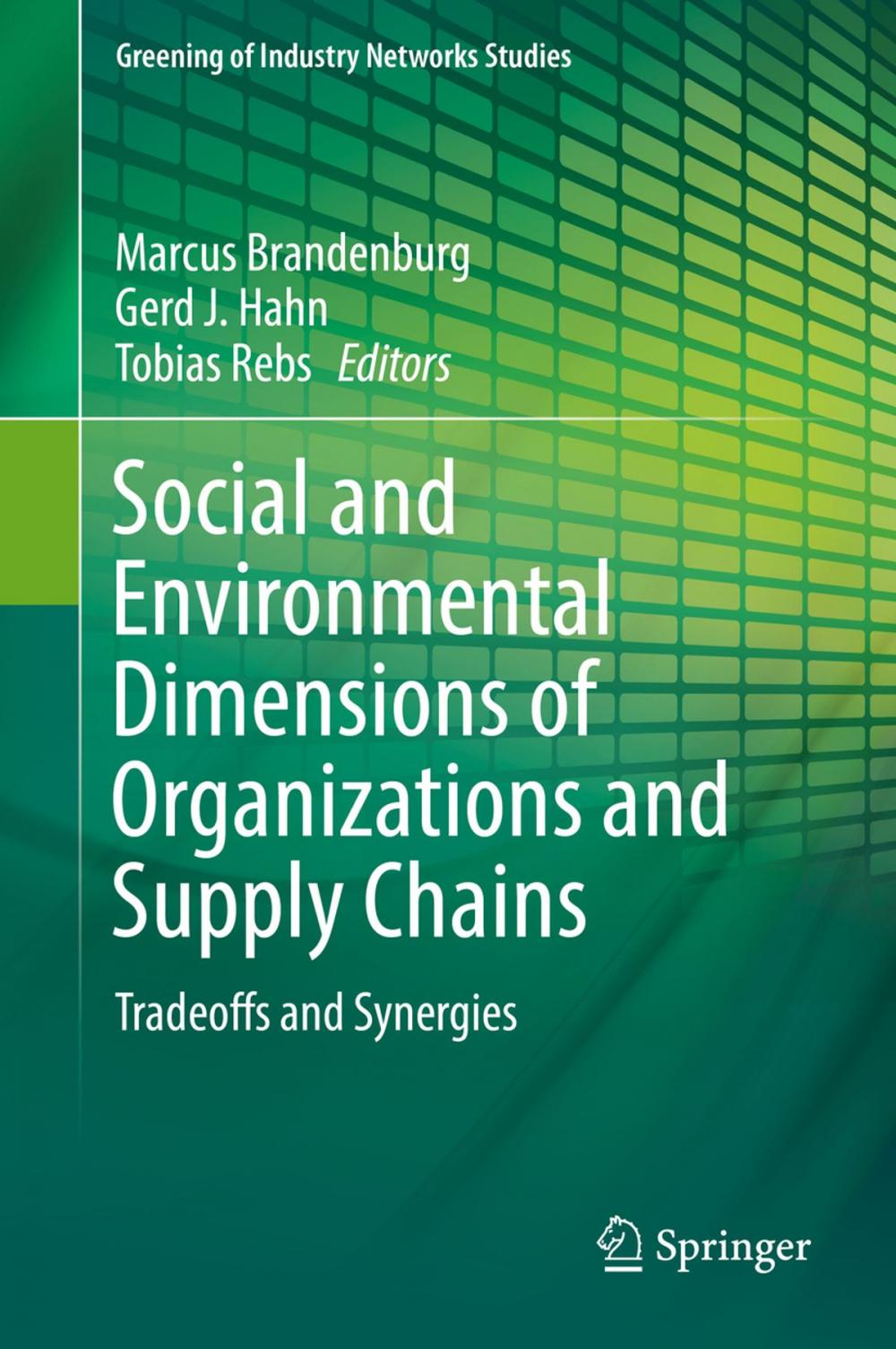 Big bigCover of Social and Environmental Dimensions of Organizations and Supply Chains