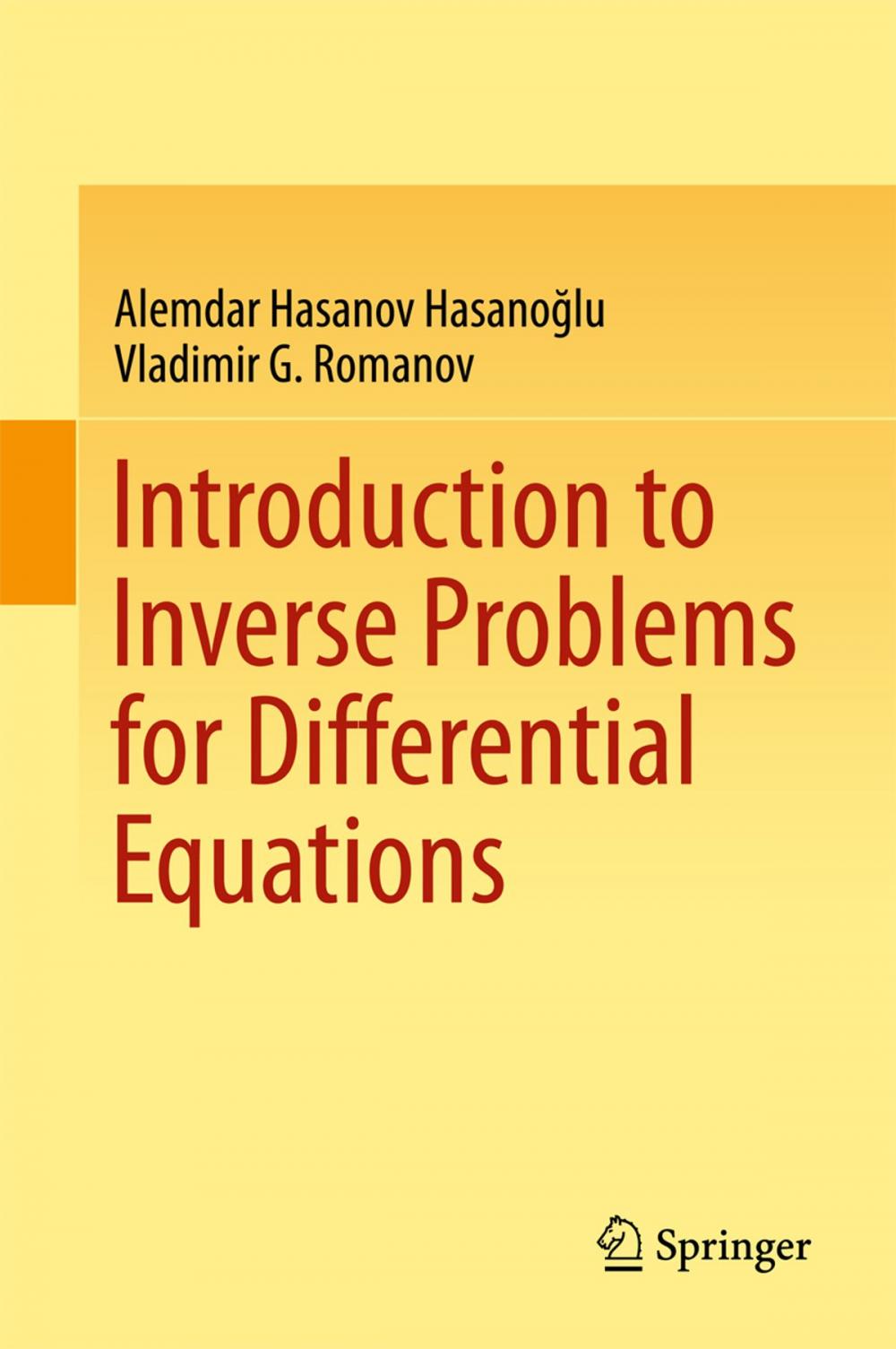 Big bigCover of Introduction to Inverse Problems for Differential Equations