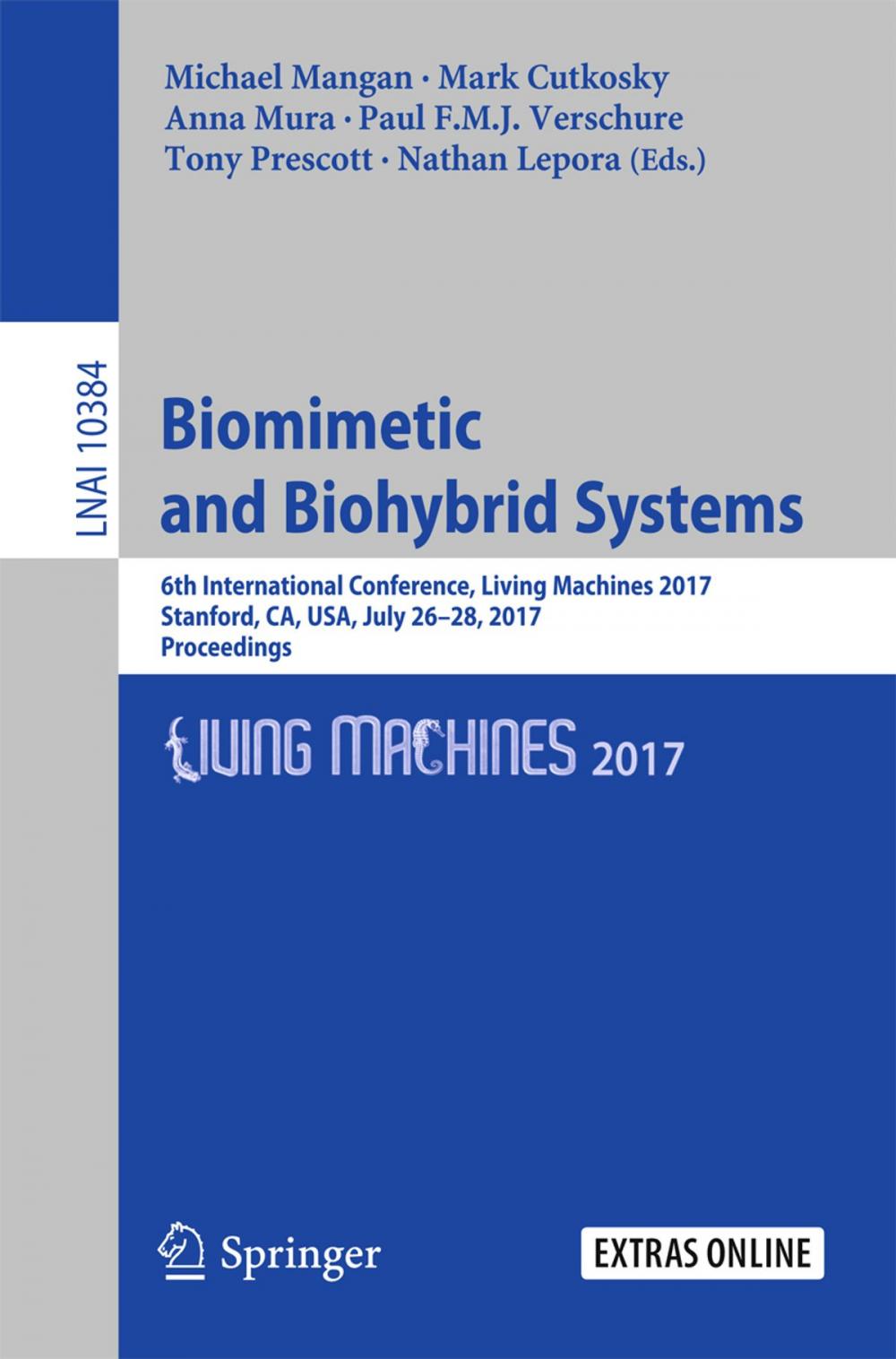 Big bigCover of Biomimetic and Biohybrid Systems