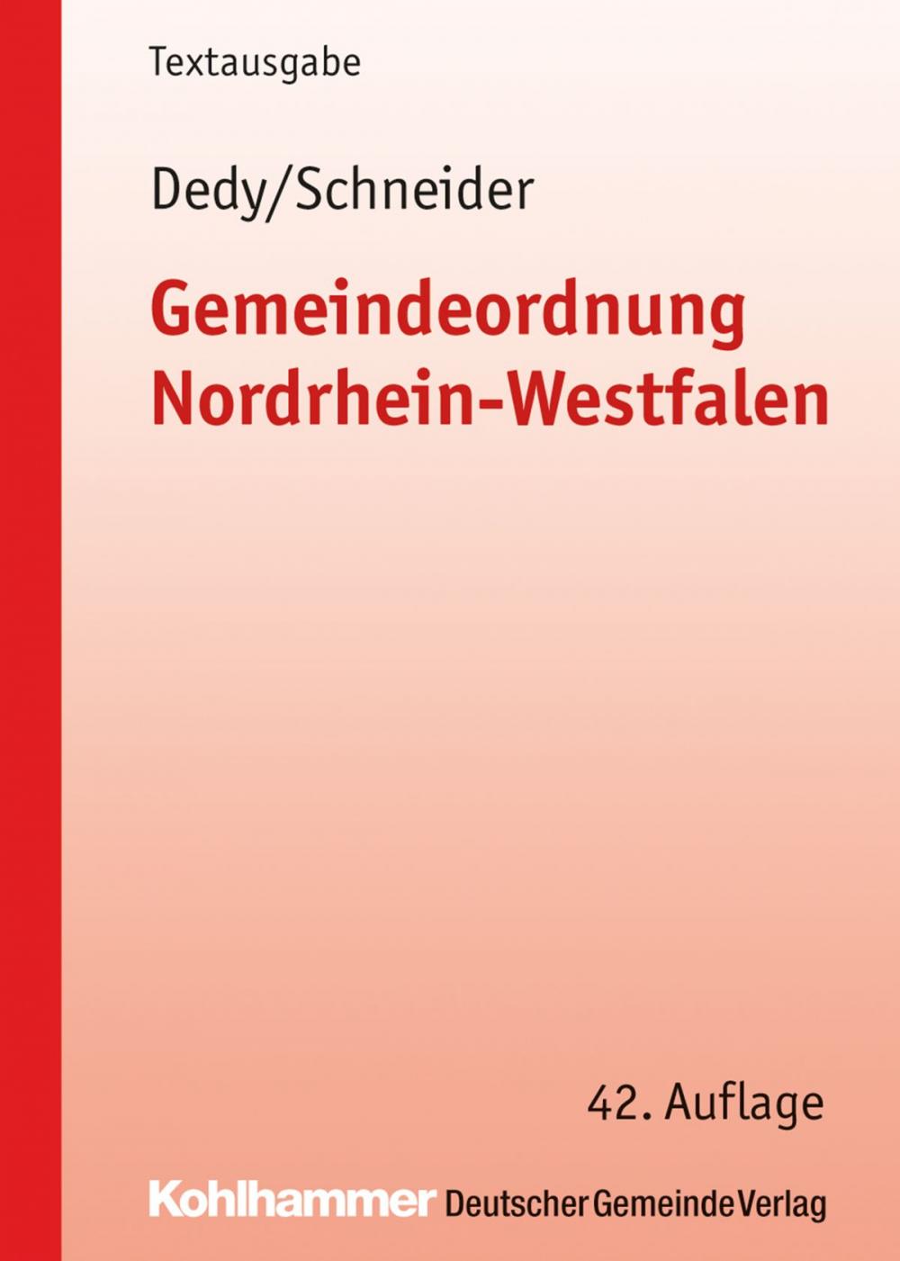 Big bigCover of Gemeindeordnung Nordrhein-Westfalen