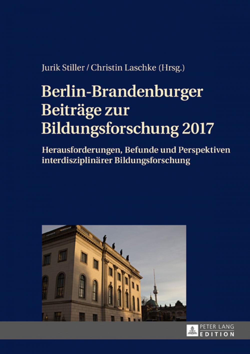 Big bigCover of Berlin-Brandenburger Beitraege zur Bildungsforschung 2017