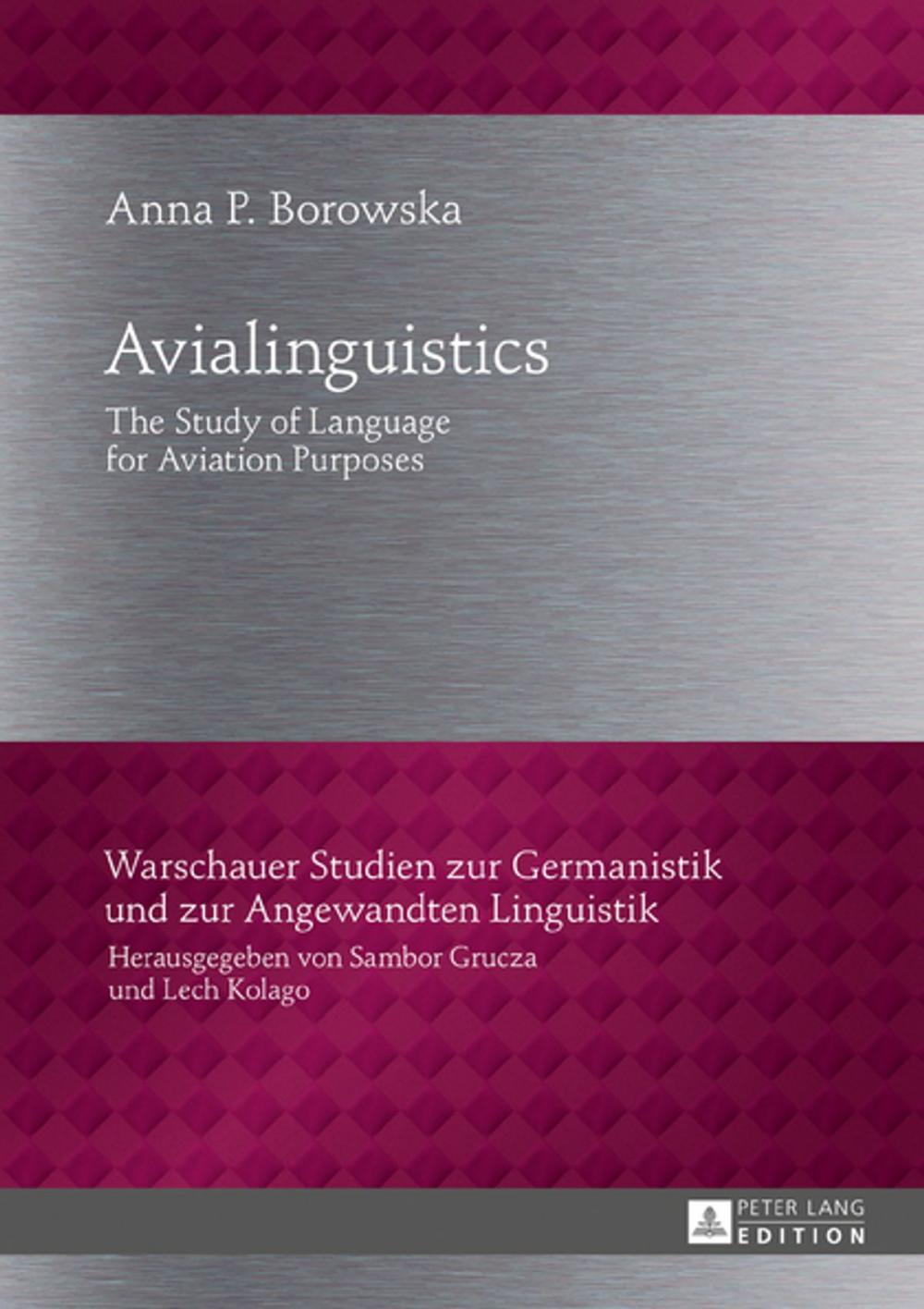 Big bigCover of Avialinguistics