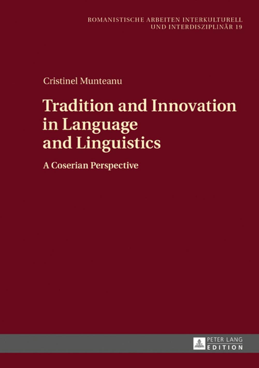 Big bigCover of Tradition and Innovation in Language and Linguistics