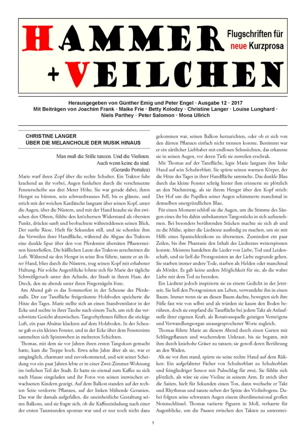 Big bigCover of Hammer + Veilchen Nr. 12