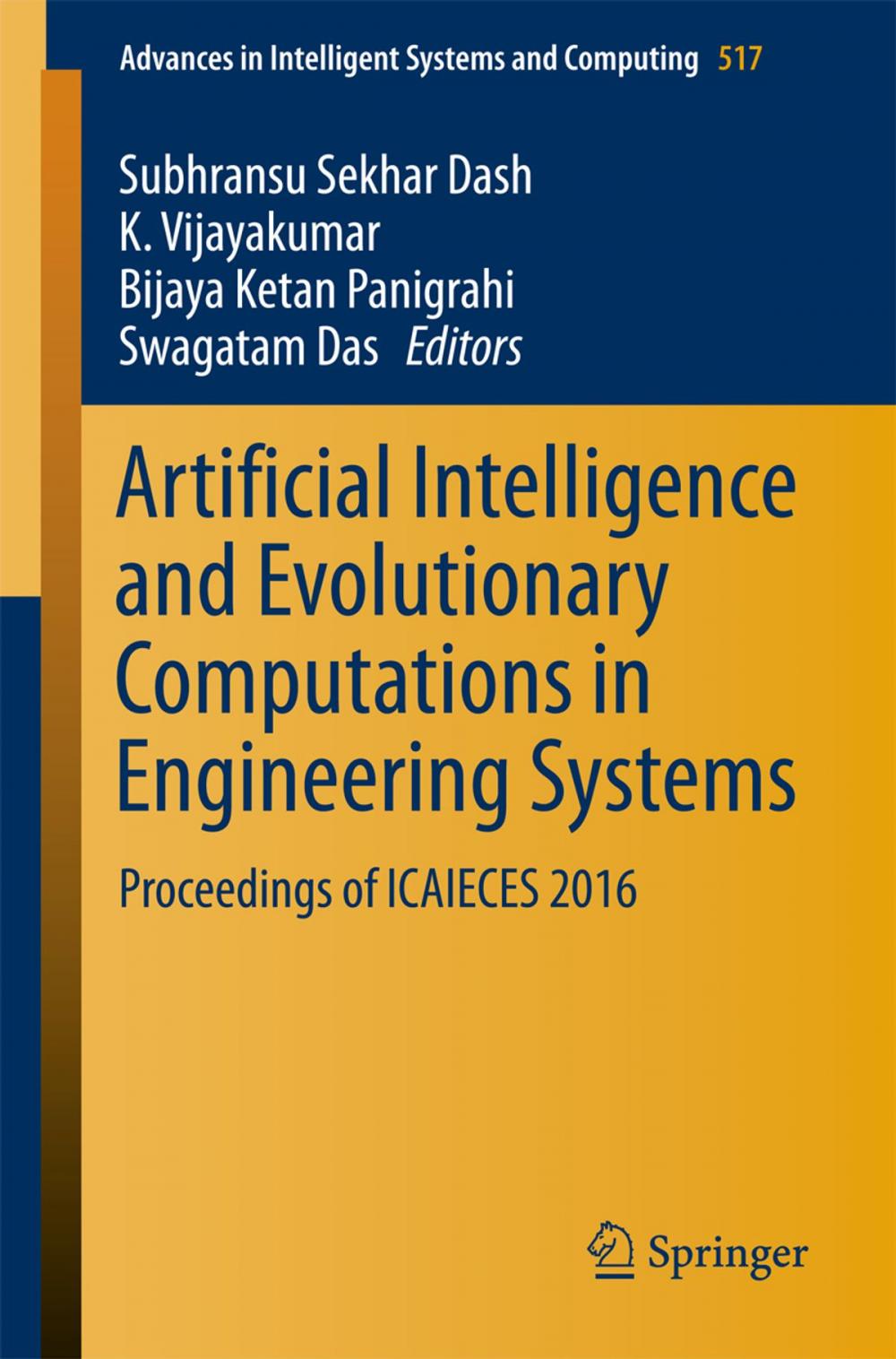 Big bigCover of Artificial Intelligence and Evolutionary Computations in Engineering Systems