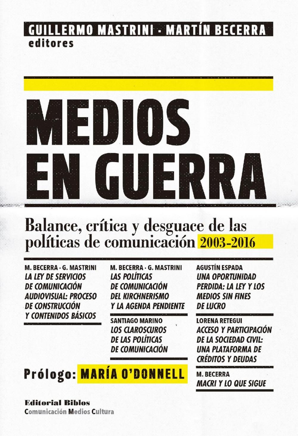 Big bigCover of Medios en guerra