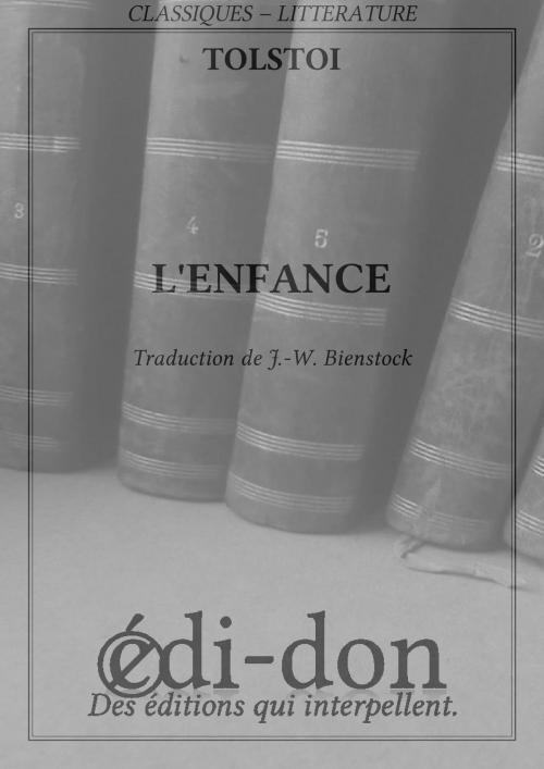 Cover of the book L'enfance by Tolstoï, Edi-don