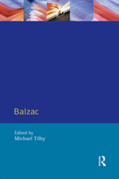 Cover of the book Balzac by Michael Tilby, Taylor and Francis