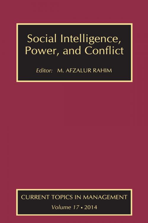 Cover of the book Social Intelligence, Power, and Conflict by M. Afzalur Rahim, Taylor and Francis