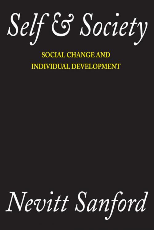 Cover of the book Self and Society by Nevitt Sanford, Taylor and Francis