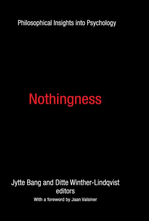 Cover of the book Nothingness by Jytte Bang, Taylor and Francis