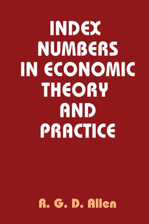 Cover of the book Index Numbers in Economic Theory and Practice by R. G. D. Allen, Taylor and Francis