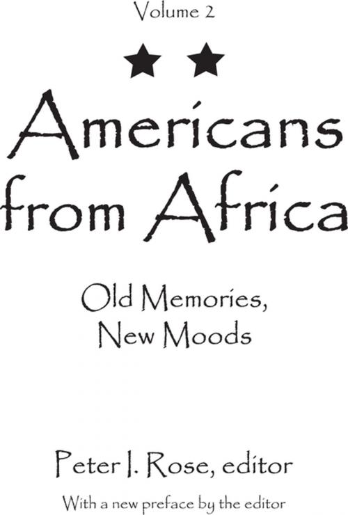 Cover of the book Americans from Africa by , Taylor and Francis