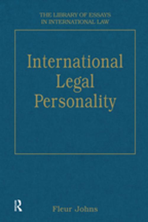 Cover of the book International Legal Personality by , Taylor and Francis