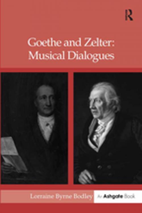 Cover of the book Goethe and Zelter: Musical Dialogues by LorraineByrne Bodley, Taylor and Francis