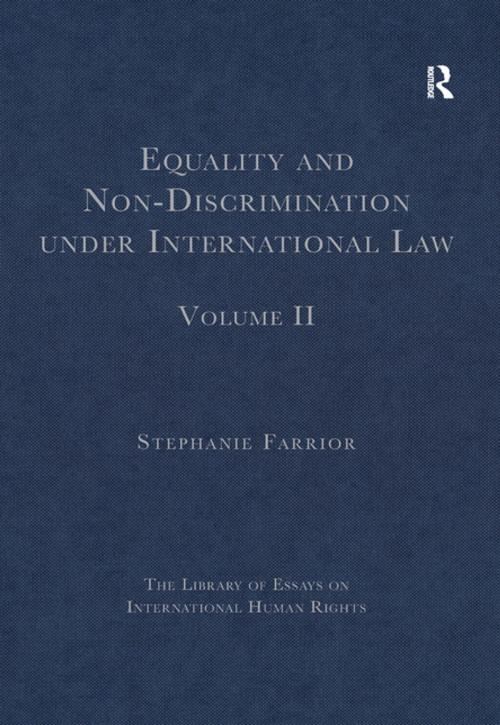 Cover of the book Equality and Non-Discrimination under International Law by , Taylor and Francis