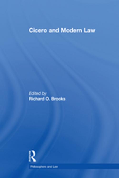 Cover of the book Cicero and Modern Law by , Taylor and Francis