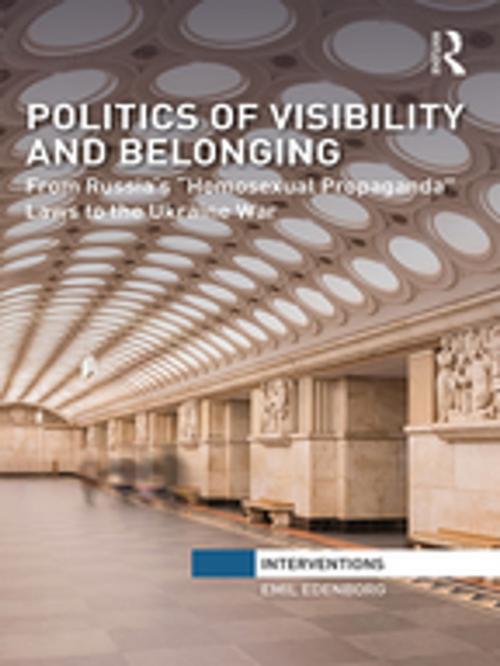 Cover of the book Politics of Visibility and Belonging by Emil Edenborg, Taylor and Francis