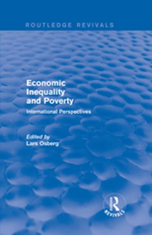 Cover of the book Economic Inequality and Poverty: International Perspectives by Lars Osberg, Taylor and Francis