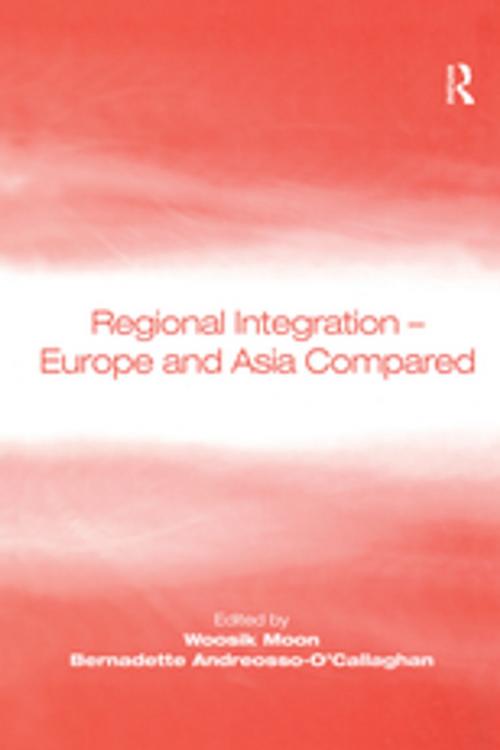 Cover of the book Regional Integration – Europe and Asia Compared by Woosik Moon, Taylor and Francis