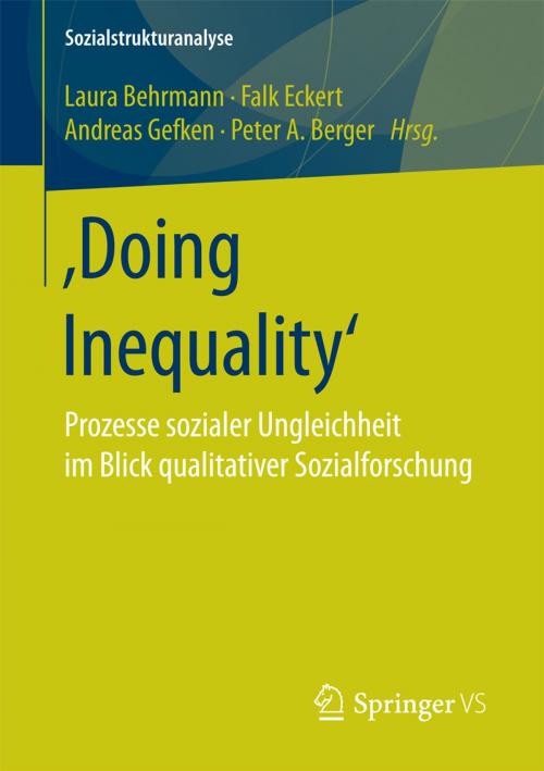 Cover of the book ‚Doing Inequality‘ by , Springer Fachmedien Wiesbaden