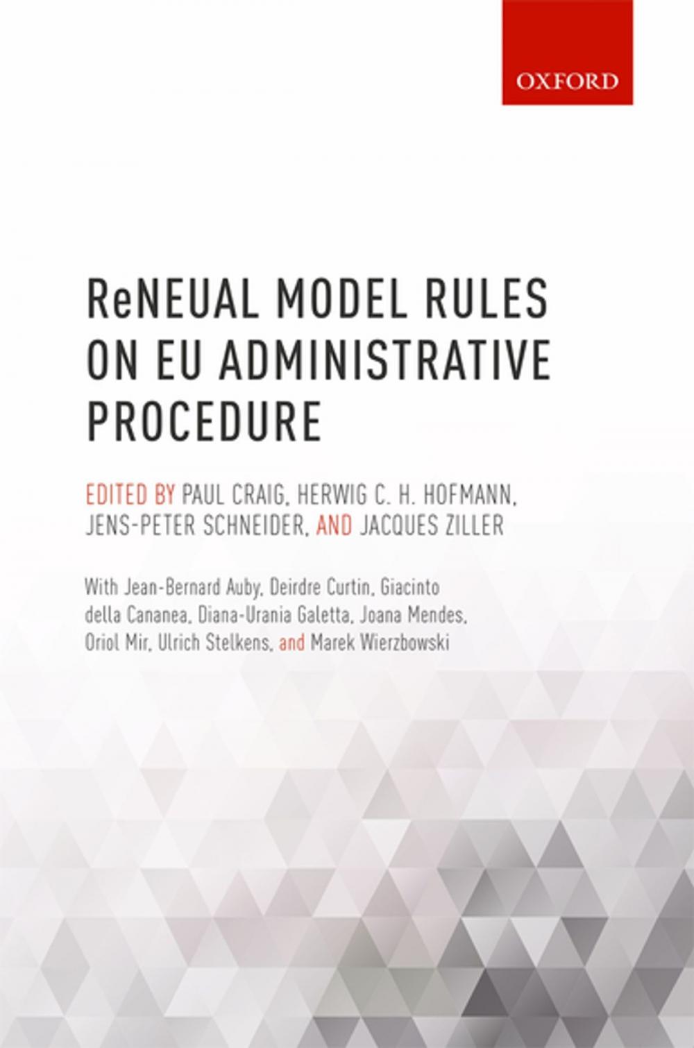 Big bigCover of ReNEUAL Model Rules on EU Administrative Procedure