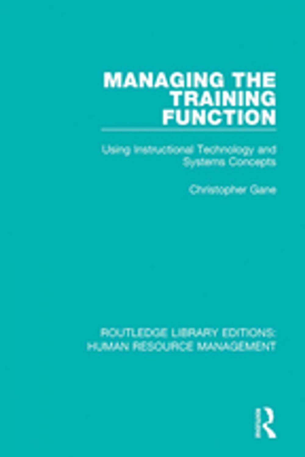 Big bigCover of Managing the Training Function