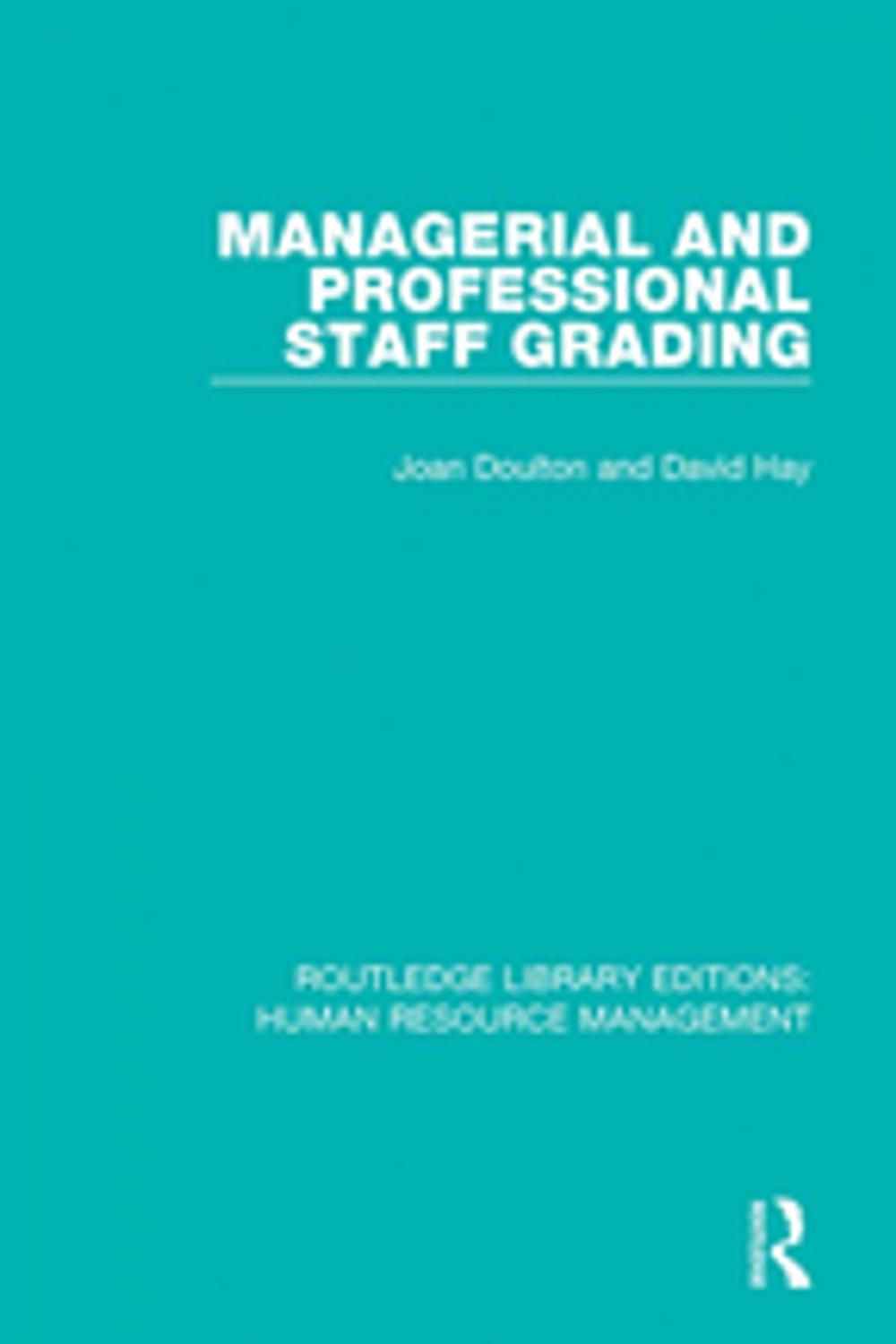 Big bigCover of Managerial and Professional Staff Grading