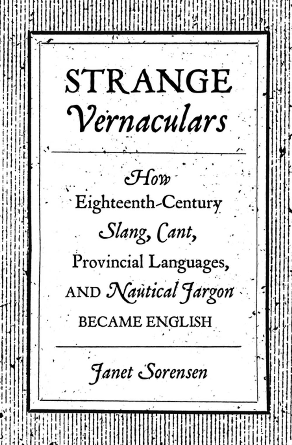 Big bigCover of Strange Vernaculars