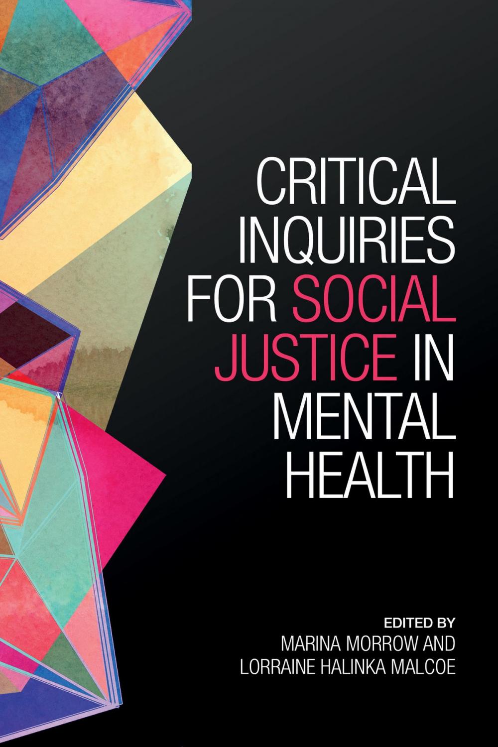 Big bigCover of Critical Inquiries for Social Justice in Mental Health