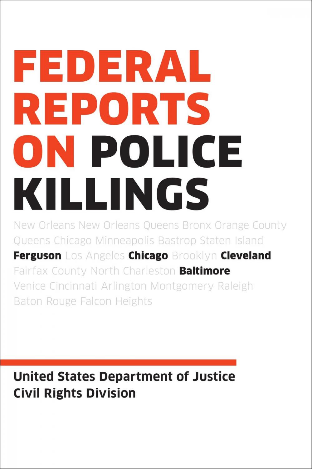 Big bigCover of Federal Reports on Police Killings