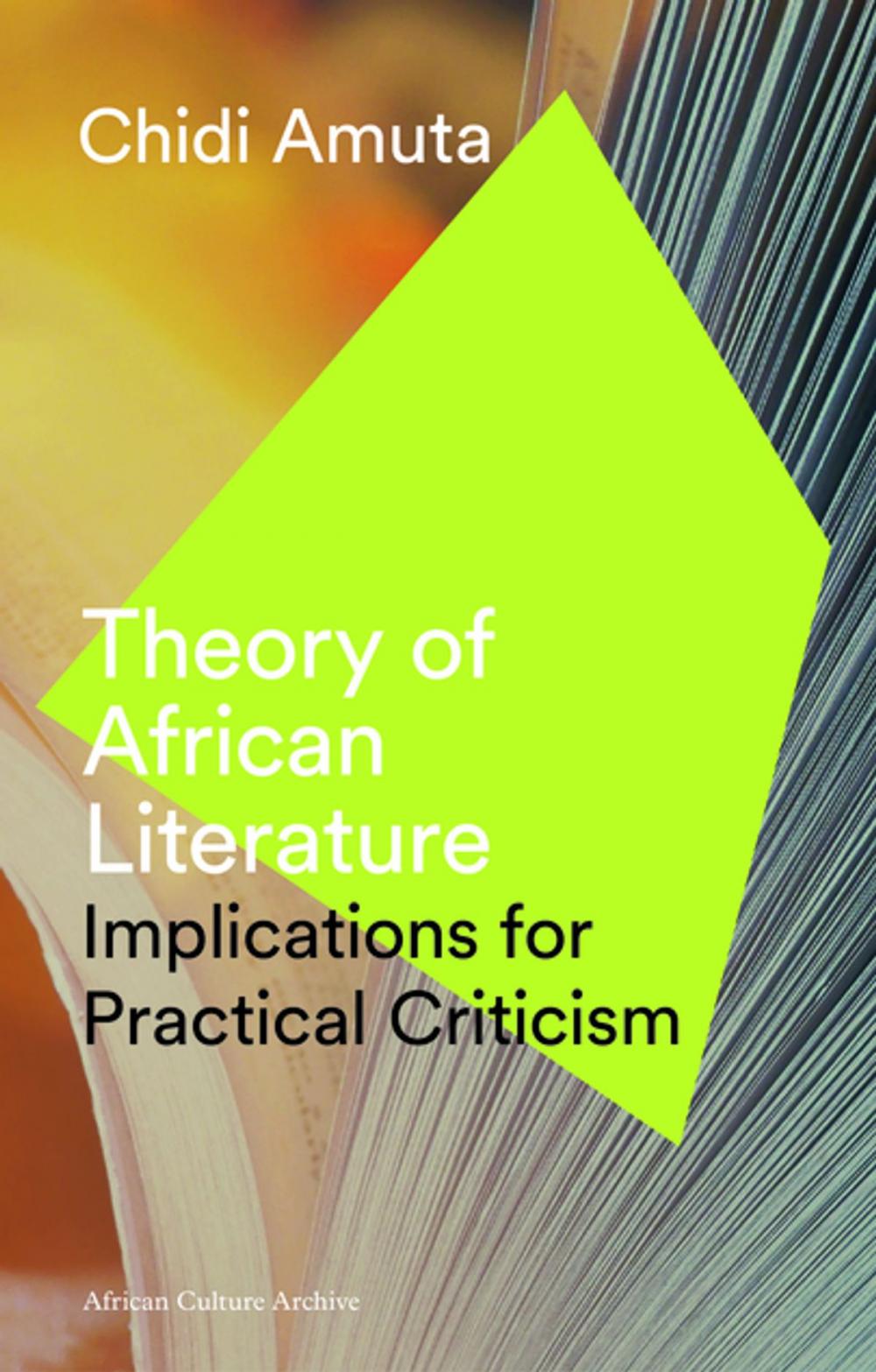 Big bigCover of Theory of African Literature