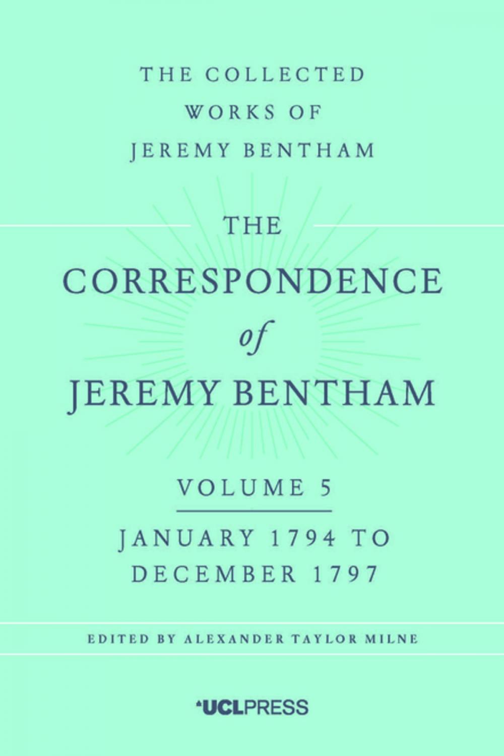 Big bigCover of The Correspondence of Jeremy Bentham, Volume 5