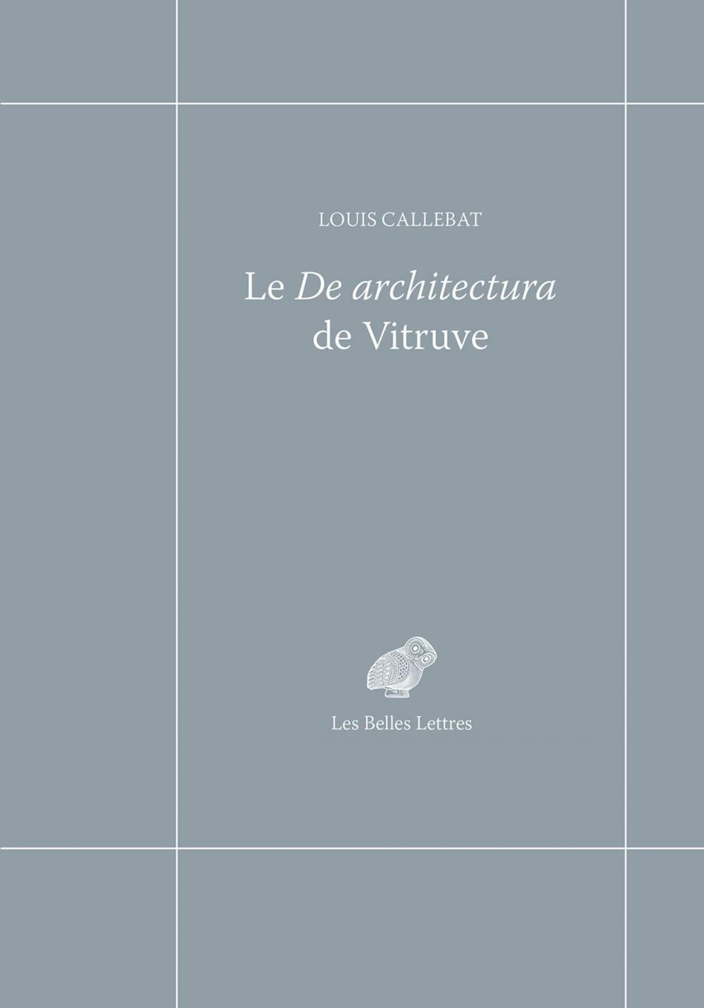 Big bigCover of Le De Architectura de Vitruve