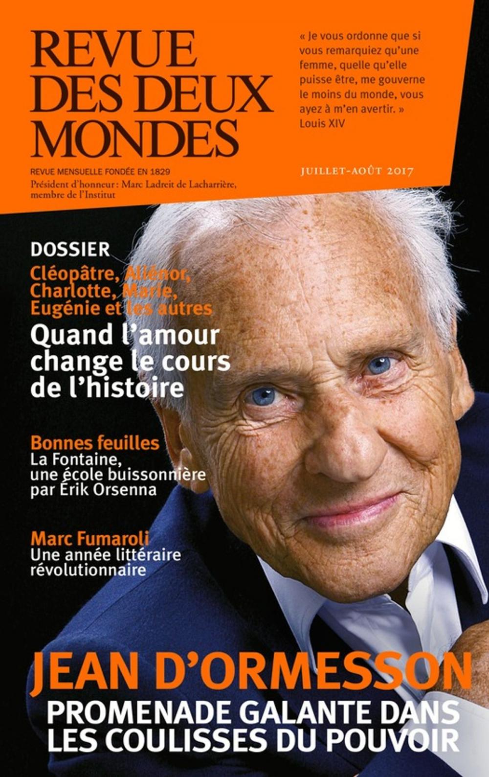 Big bigCover of Revue des Deux Mondes juillet août 2017