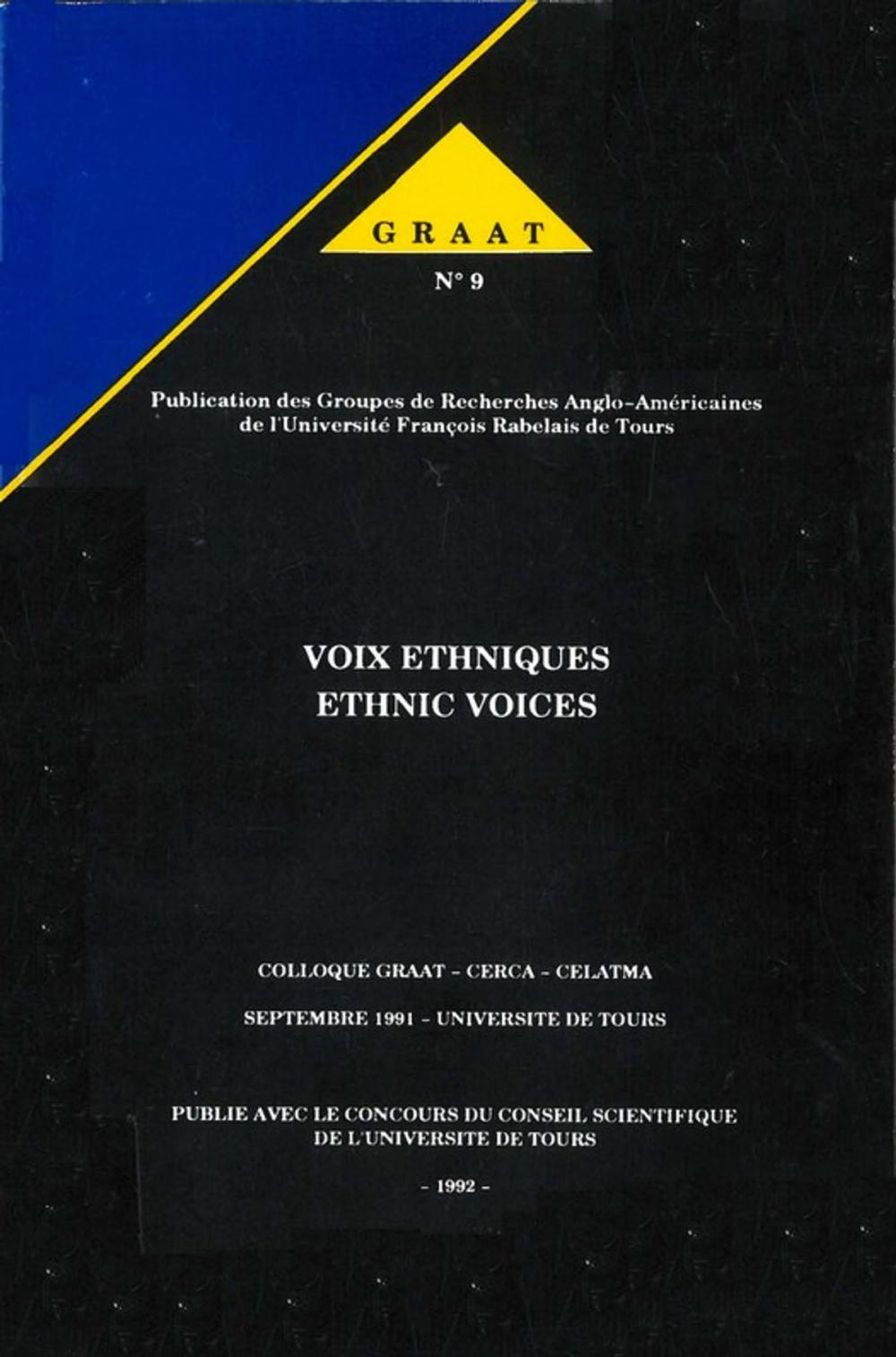 Big bigCover of Voix éthniques, ethnic voices. Volume 1