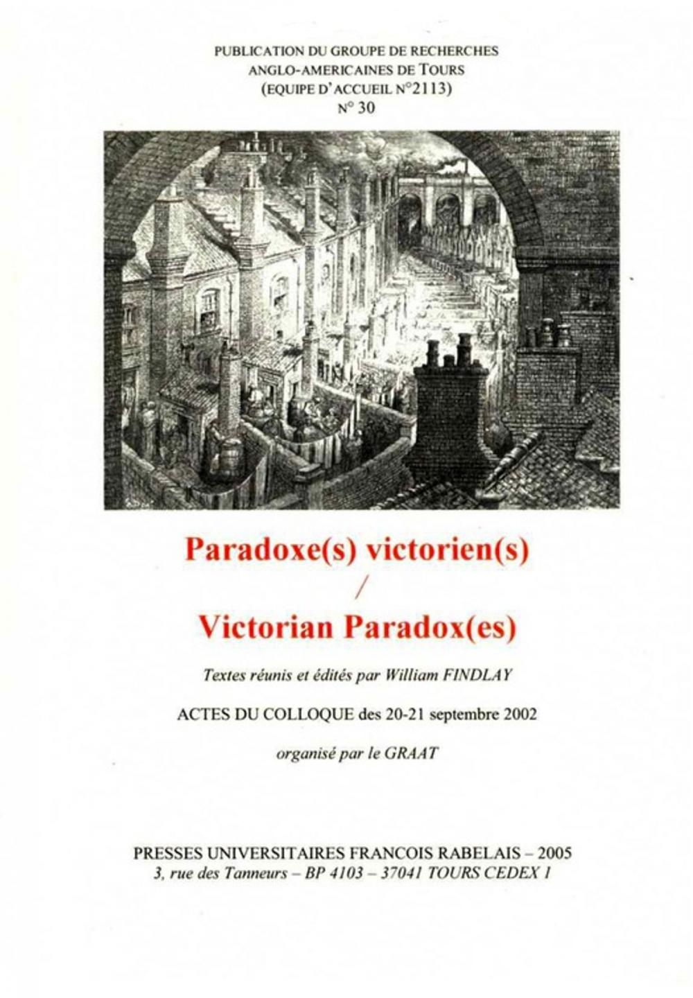 Big bigCover of Paradoxe(s) victorien(s) – Victorian Paradox(es)