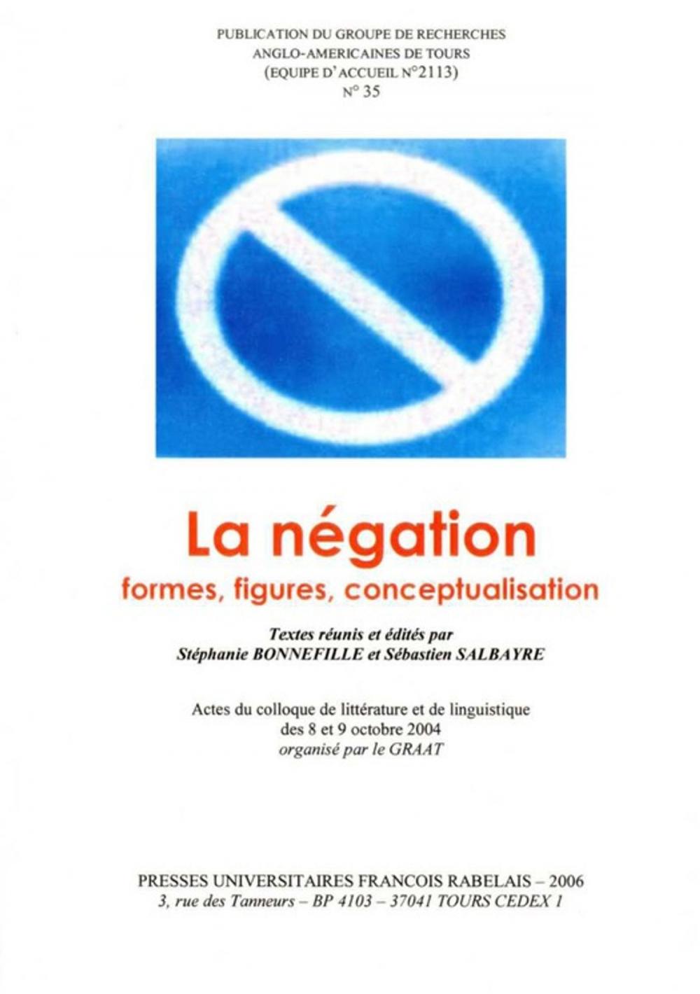 Big bigCover of La Négation