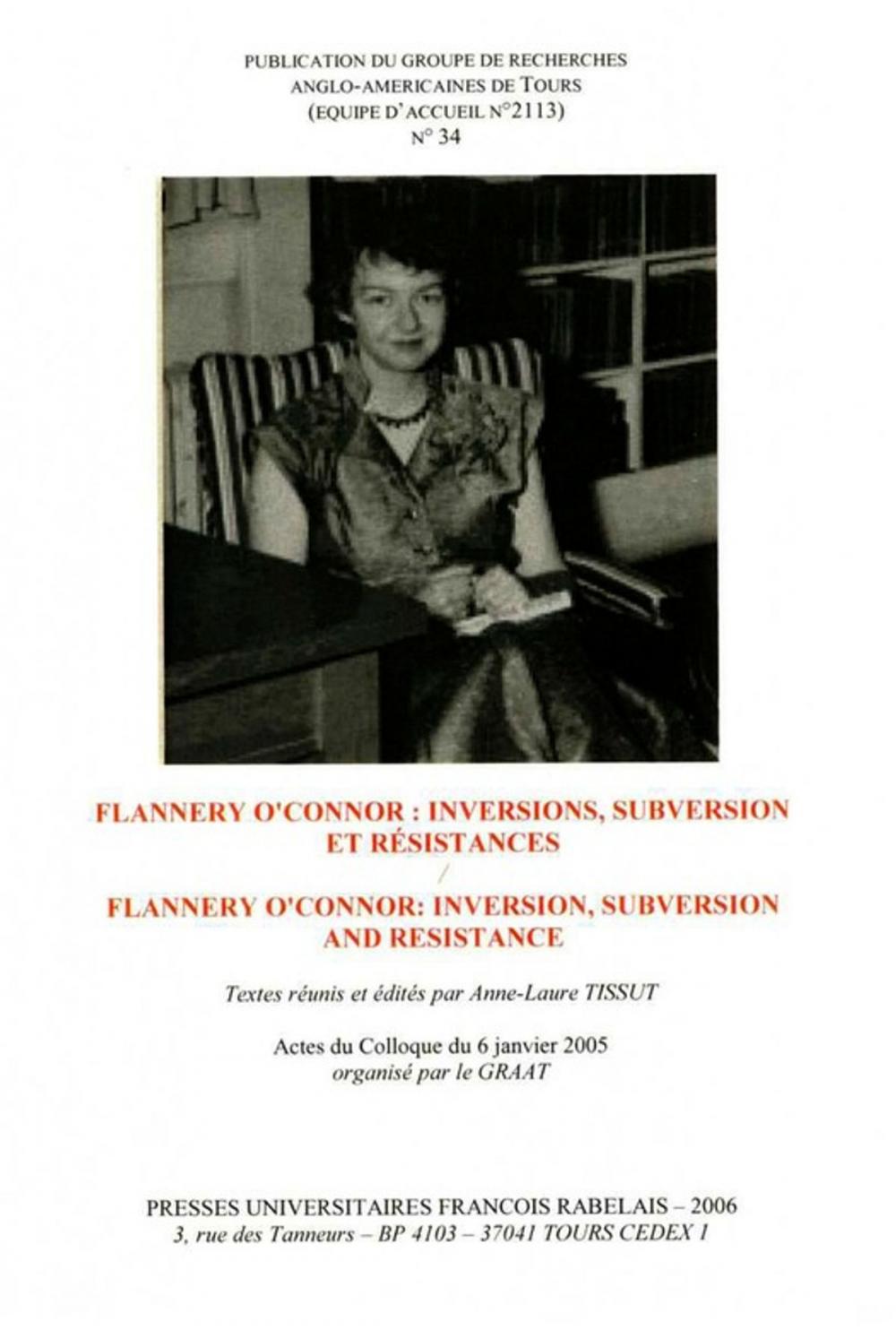 Big bigCover of Flannery O'Connor : inversions, subversion et résistances / Inversion, Subversion and Resistance