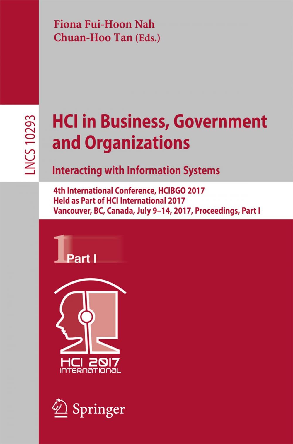 Big bigCover of HCI in Business, Government and Organizations. Interacting with Information Systems