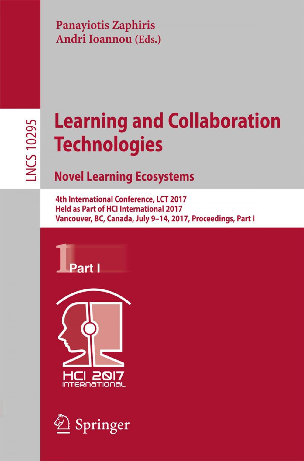 Big bigCover of Learning and Collaboration Technologies. Novel Learning Ecosystems