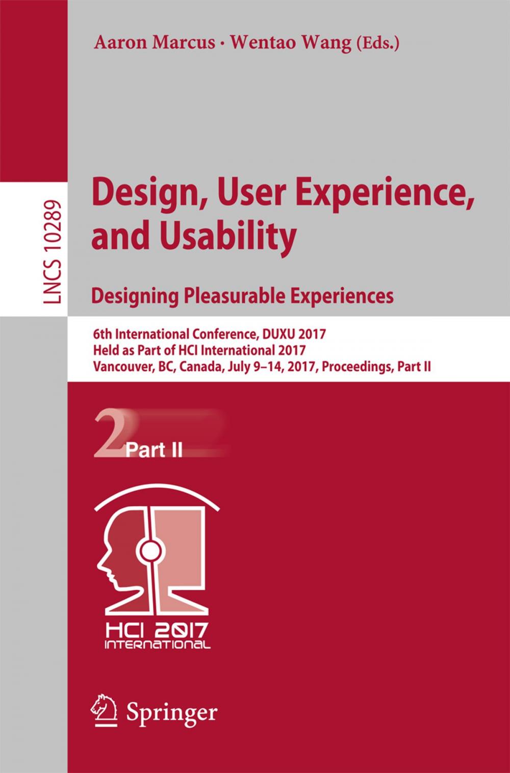 Big bigCover of Design, User Experience, and Usability: Designing Pleasurable Experiences