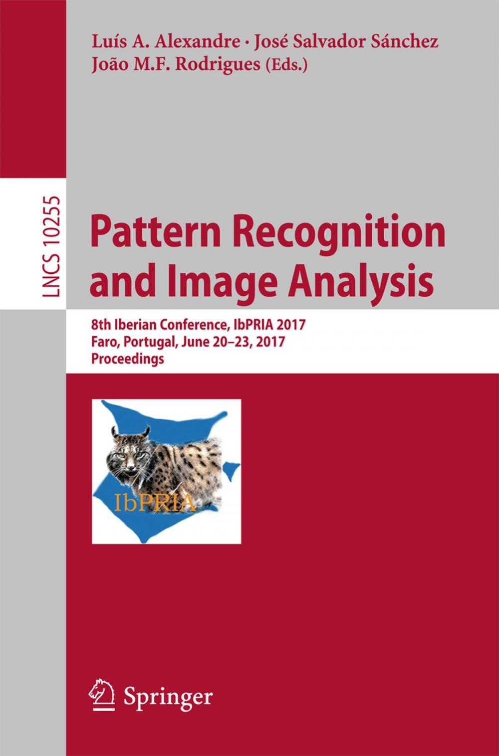 Big bigCover of Pattern Recognition and Image Analysis