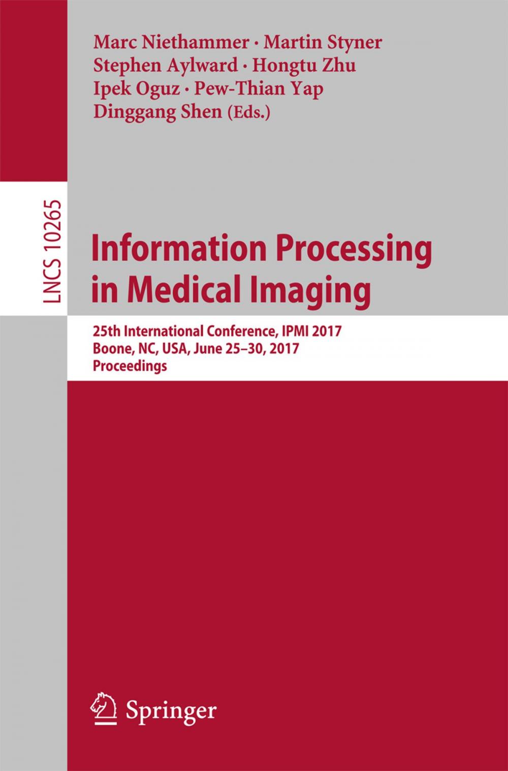 Big bigCover of Information Processing in Medical Imaging