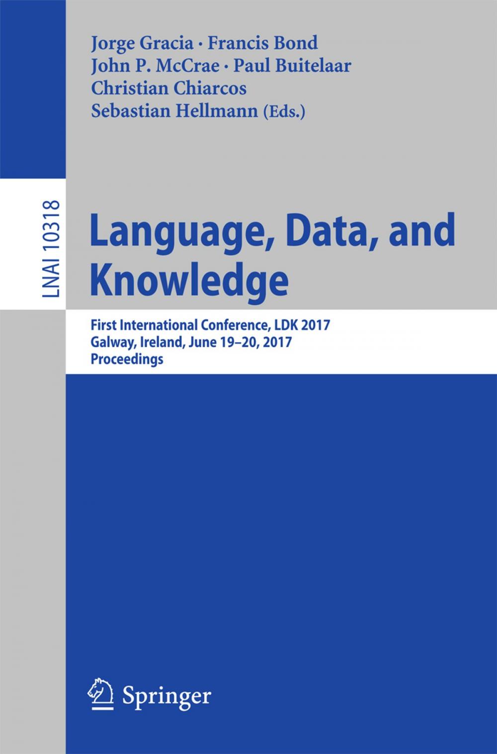 Big bigCover of Language, Data, and Knowledge