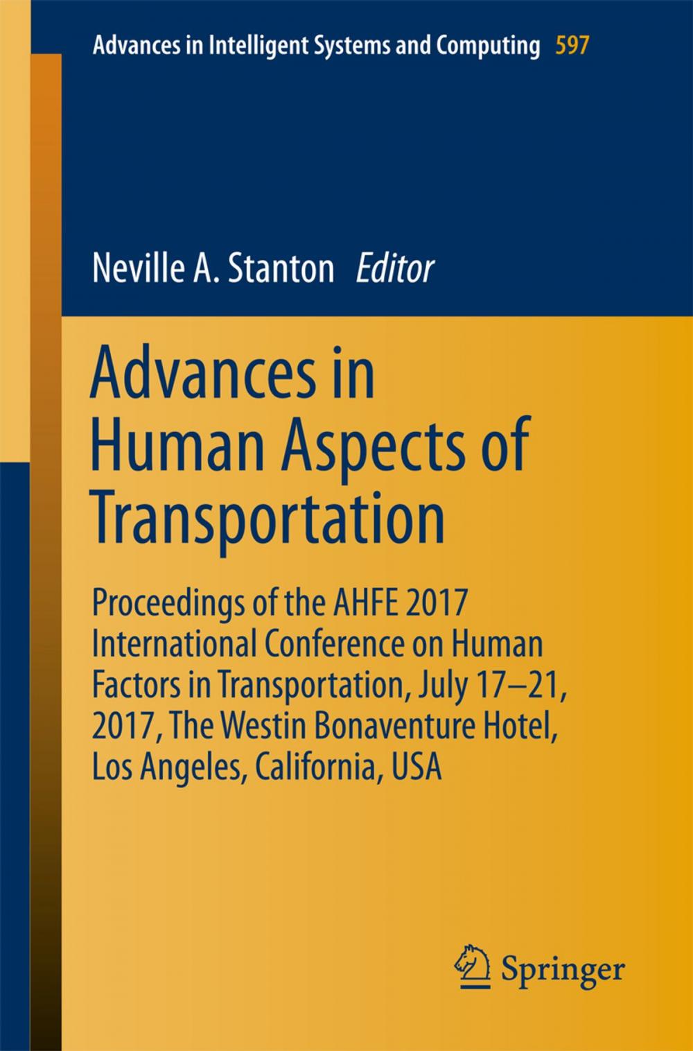 Big bigCover of Advances in Human Aspects of Transportation