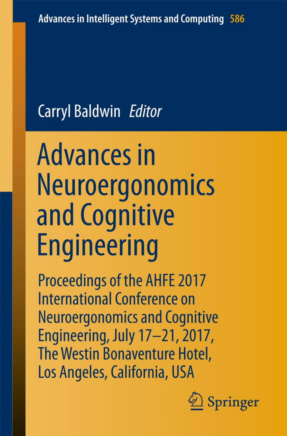 Big bigCover of Advances in Neuroergonomics and Cognitive Engineering